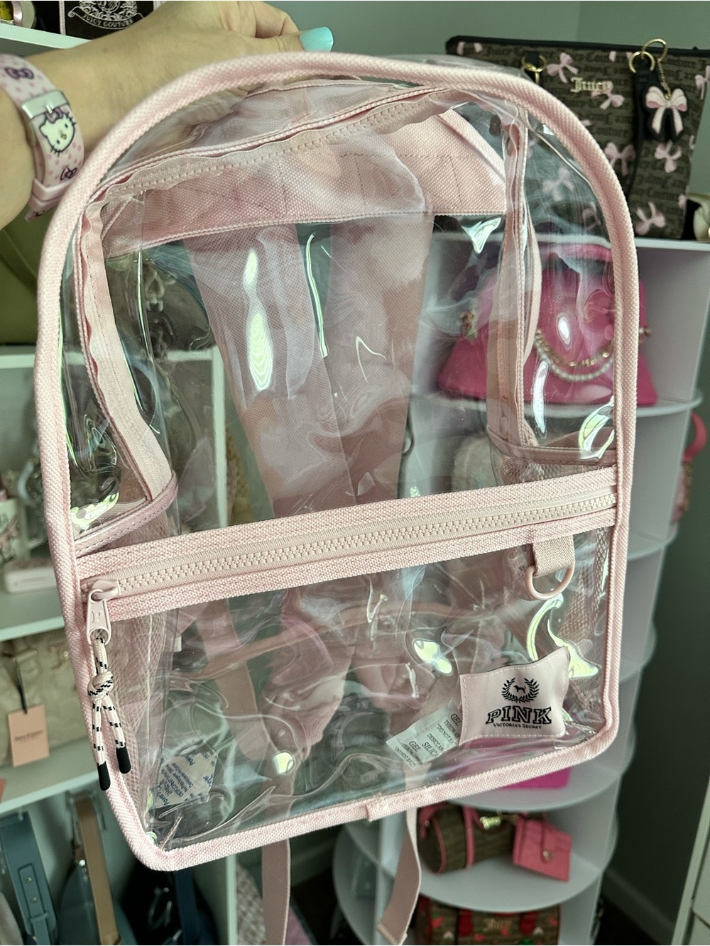 NWOT! Victoria’s Secret/ PINK Clear Backpack